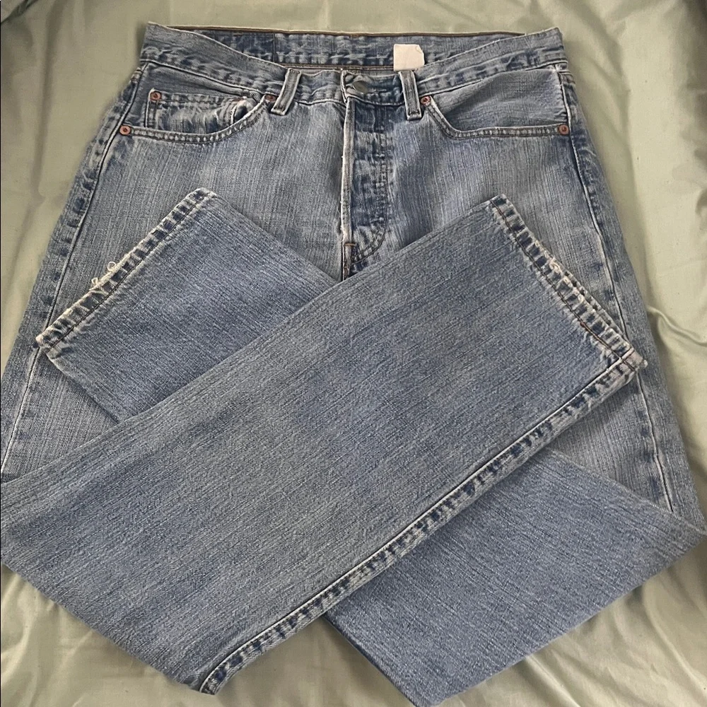 VTG Levis 501 Jeans 32x32 Button Fly Mexico 80s 90s Check Measurement No Sz Tag